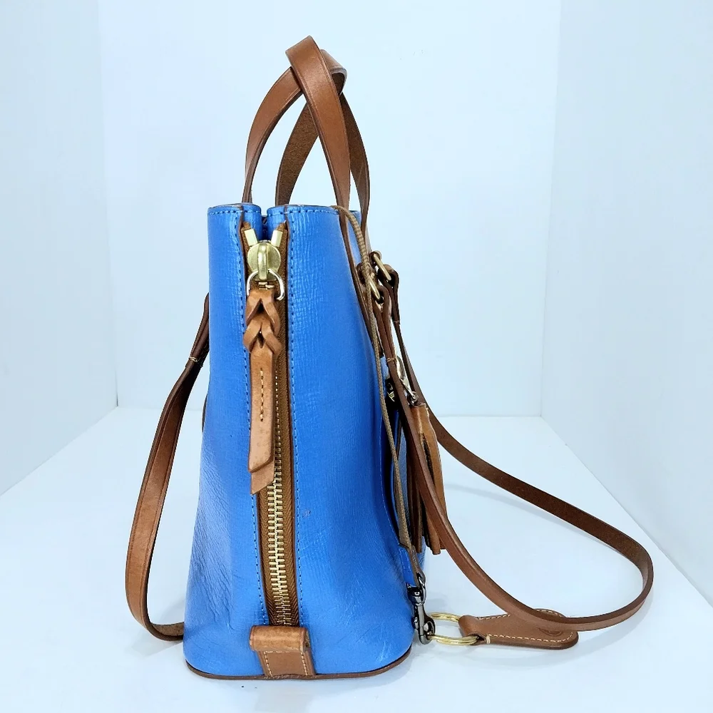 Dooney &‎ Bourke Side Zip Leather Tote Shoulder Bag